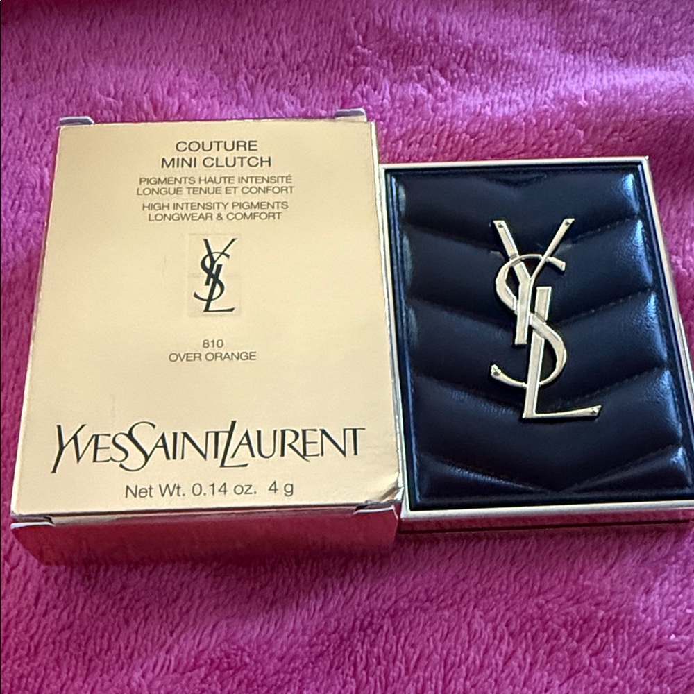 Yves Saint Laurent Couture Mini Clutch - Black and Gold